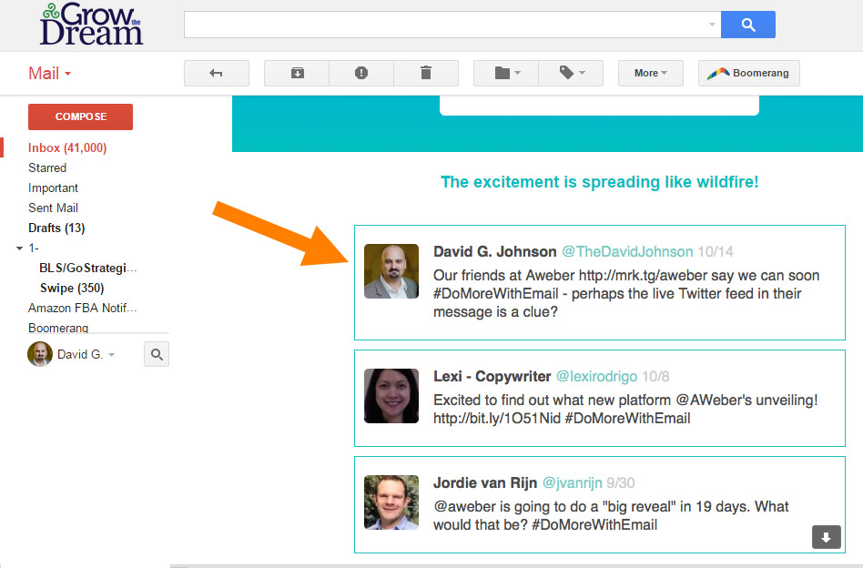 Cool Email Trick from AWeber